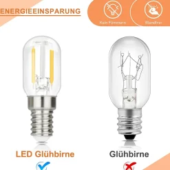 NETTLIFE Lot de 4 lampes LED E14 blanc chaud lampes vintage T22 rétro Edison 2 W 2700 K adaptées aux supports de lampe