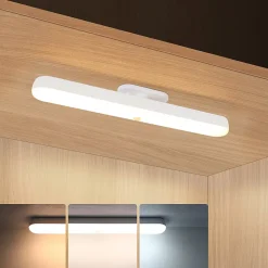 NETTLIFE Lumière d'armoire LED de cuisine avec capteur de mouvement - Lampe de cuisine rechargeable USB Lumière d'armoire 24CM