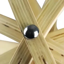 NETTLIFE Lustre en bois blanc, suspension Vinatge E27, style maison de campagne