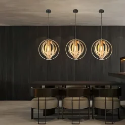 NETTLIFE Lustre en bois blanc, suspension Vinatge E27, style maison de campagne