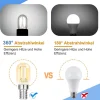 NETTLIFE pack de 2 E14 LED blanc froid T22 vintage LED 2W rétro 6000K lampe à économie d'énergie E14 non dimmable