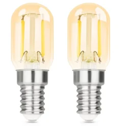 NETTLIFE pack de 2 E14 LED blanc froid T22 vintage LED 2W rétro 6000K lampe à économie d'énergie E14 non dimmable