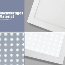 NETTLIFE Panneau LED 120x30 dimmable avec télécommande 40W