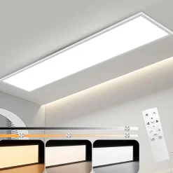 NETTLIFE Panneau LED 120x30 dimmable avec télécommande 40W