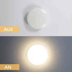 NETTLIFE Plafonnier LED 21 cm 15 W Lampe Blanc Neutre Rond Couloir Étoile Décor pour Cuisine Chambre d'enfant Salle à Manger