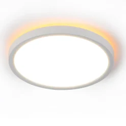 NETTLIFE Plafonnier LED Plat 22cm 18w à Intensité Variable Pour Chambre Cuisine 3000k - 6500k