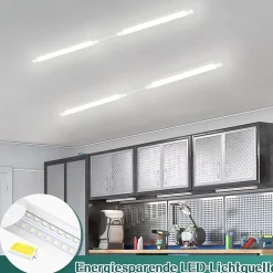 NETTLIFE Plafonnier LED anti-humidité 90CM - Plafonnier tube LED 24W 3000LM Lampe de cave IP65 étanche 5000K