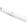 NETTLIFE Plafonnier LED blanc 4000K 36W 90CM lampe de lumière du jour : lampe pour salon chambre salle à manger balcon couloir