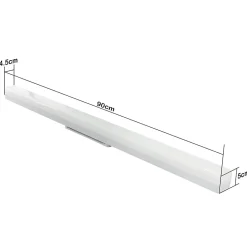 NETTLIFE Plafonnier LED blanc 4000K 36W 90CM lampe de lumière du jour : lampe pour salon chambre salle à manger balcon couloir