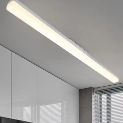 NETTLIFE Plafonnier LED blanc 4000K 36W 90CM lampe de lumière du jour : lampe pour salon chambre salle à manger balcon couloir
