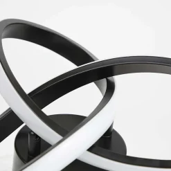 NETTLIFE Plafonnier LED Blanc Chaud - 19 W Lampe Noire Lampe de Moderne Petite 3000 K pour Chambre d'enfant Salon Chambre Couloir