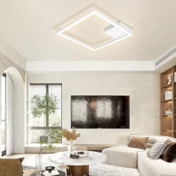 NETTLIFE plafonnier LED blanc 12W moderne 3000K blanc chaud