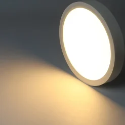 NETTLIFE Plafonnier LED chambre lampe plate 22cm 15W cuisine IP44 couloir ronde blanc chaud pour salle de bain