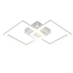 NETTLIFE Plafonnier LED Carré 24 W 4 000 K Blanc Neutre Lampe De Cuisine Moderne