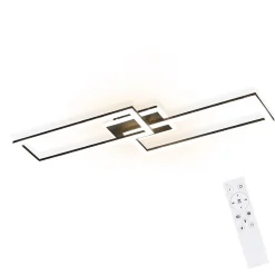 NETTLIFE plafonnier LED dimmable design moderne 56W noir