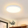 NETTLIFE Plafonnier LED IP44 8W Rond 3000K 17cm Plate pour Salle de Bain Chambre Éclairage de Plafond Cuisine Couloir
