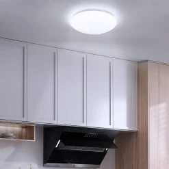 NETTLIFE Plafonnier LED Lampe de à Coucher Ciel Étoilé Intensité Variable avec Télécommande 37 W Lampe de d'Enfant 28 cm pour