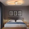 NETTLIFE Plafonnier led nettlife, plafonnier de salon, design moderne avec anneaux lumière blanche chaude 3000k 29w 62,5 cm