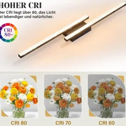 NETTLIFE Plafonnier LED Noir 12 W Lampe Moderne en Métal Cristal Lumière Chaude 3000 K pour Chambre Couloir Cuisine Bureau Salon