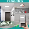 NETTLIFE Plafonnier LED plat 23CM 6500K 18W carré chambre blanc LED intégré en permanence