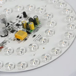 NETTLIFE Plafonnier LED 18W 30cm à Coucher Dimmable avec Télécommande Cuisine Lampe de Cuisine Moderne Ronde pour Couloir de