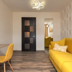 NETTLIFE Plafonnier LED 17W, 3000K 27x12cm Petite Lampe de Couloir Moderne Blanc Chaud Blanc Géométrie Design pour Studio Entrée