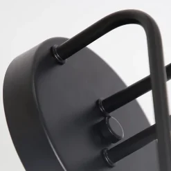 NETTLIFE Plafonnier plafonnier vintage noir - lampe de salon rétro 4 lampes industrielle E27 Sans ampoules