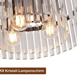 NETTLIFE Plafonnier pour chambre à coucher, salon, lampe de chambre noire E27, lampe de salon moderne