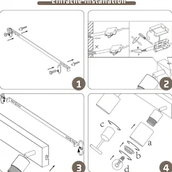 NETTLIFE Plafonnier Spot 2 Flammes Noir Industriel E14 Plafonnier Pour Salon