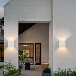 NETTLIFE Set de 4 Lampes Murales LED Ext, Blanc Chaud IP65, pour Maison, Chambre, Couloir, Cage d Escalier