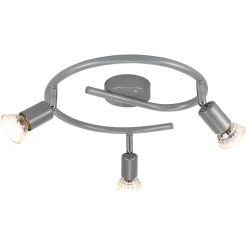 NETTLIFE Spot de plafond LED orientable GU10 spots de plafond 3 lampes salon industriel