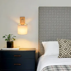 NETTLIFE Spot de Plafond Couloir Mural Moderne en Bois E14 MAX.40W pour Salon Chambre Cuisine (sans Ampoule)