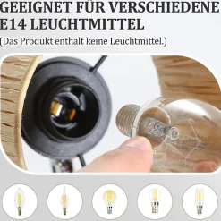 NETTLIFE Spot De Plafond 3 Feux Plafonnier Couloir - Plafonnier Vintage