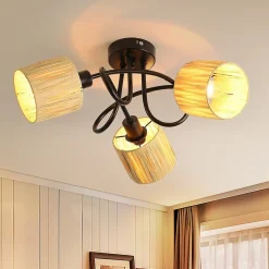 NETTLIFE Spot De Plafond 3 Feux Plafonnier Couloir - Plafonnier Vintage