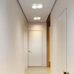 NETTLIFE Spot En Saillie Blanc Rond Couloir Plafonnier Gx53 2 Flammes Plafonnier Moderne En Max.10w