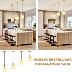 NETTLIFE Suspension bois blanc diamètre 173 cm E14 1 flamme lampe de salle à vintage rustique