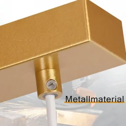 NETTLIFE Suspension E27 or Lampe à suspendre 3 feux Réglable en hauteur Lampe à suspendre Moderne