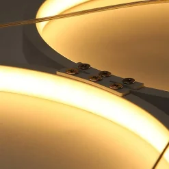 NETTLIFE Suspension LED Blanc 88cm 4 Anneaux Métal Dimmable avec Télécommande