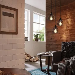 NETTLIFE Suspension Noir Métal Diam.30cm E27 Vintage Rétro Cuisine Industrielle Suspension