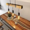 NETTLIFE suspension salle à manger table à manger bois vintage E27 suspension 61 CM Industriel