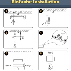 NETTLIFE suspension table à manger lampe suspendue vintage salle à manger 3 flammes à manger or design moderne métal E27
