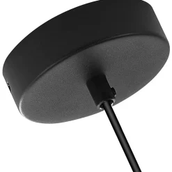 NETTLIFE Suspension table de salle à manger en verre - 1 flamme Vintage E27 Lampe à suspendre noir