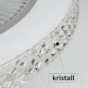 NETTLIFE Ventilateur plafond LED 48,5CM silencieux gradable timer crystal salon/chambre