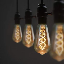 NETTLIFE 3x ampoule LED E27 lampe vintage ST64 rétro ampoule blanc chaud 4W ampoule à filament 2200K