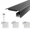 Nez de Marche Alu 2M Noir pour Ruban LED 10mm - SILAMP
