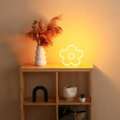 Néon LED fleur marguerite IP20 H.33cm 8W Seynave