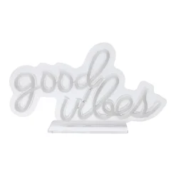 Néon LED Good Vibes jaune IP20 L.30cm Seynave