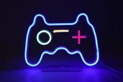Néon LED manette gaming bleu IP20 L.30cm Seynave