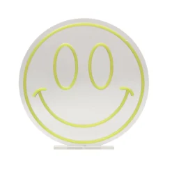 Néon LED Smiley jaune IP20 Ø40cm Seynave