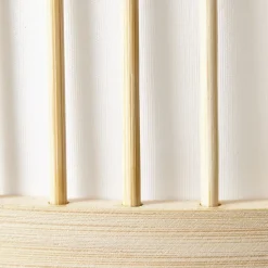 NORI Lampadaire 1L nature/blanc E27 40W - bambou/textile - ampoule non incluse